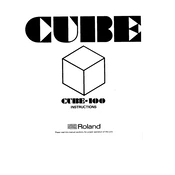 Roland Cube-100 manual cover