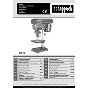 Scheppach DP13 5906805901 Drill manual cover