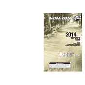 Can-Am DS 450 X mx 2014 Vehicle manual cover