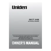 Uniden DECT 3105 Handset manual cover