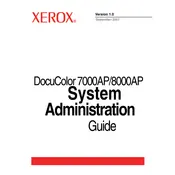 Xerox DocuColor 7000AP Printer manual cover