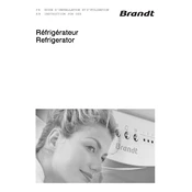 Brandt BFC2214SW Refrigerator manual cover