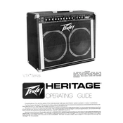 Peavey Heritage Amplifier manual cover