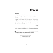 Brandt ETE6730K Dryer manual cover