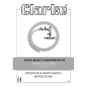 Clarke 7640131 CSBCT Soda Blast Conversion Kit manual cover