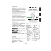 Honda GX25 2005 Engine manual cover