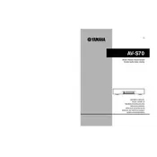 Yamaha AV-S70 Sound System manual cover