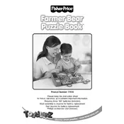 Fisher Price Mattel Toddlerz Farmer Bear Puzzle Book 77616 Toy manual cover