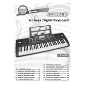 Bontempi 16 6115 Digital Keyboard manual cover