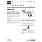 Toro Power Max 926OXE 38664 Snow Thrower manual cover