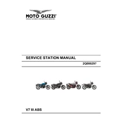 Moto Guzzi V7 III ABS Motorcycle manual cover