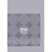 Roland HP507 manual cover