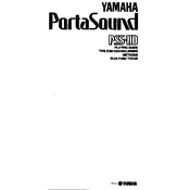 Yamaha PSS-110 Keyboard manual cover