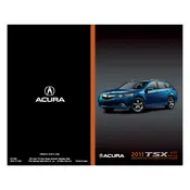 Acura TSX Sport Wagon 2011 Wagon manual cover