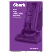 Shark NV41 Vacuum manual cover