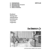 De Dietrich DRF912JE Refrigerator manual cover