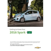 Chevrolet Spark EV 2016 manual cover