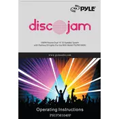 Pyle PSUFM1040P Speaker System manual cover