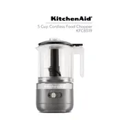 KitchenAid KFCB519 Chopper manual cover