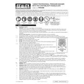 Sealey PW3500 Pressure Washer manual cover