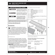 Workzone Heavy Duty Shelving Unit manual cover