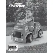 Power Wheels Mattel Toddler Firetruck M1350 Toy manual cover