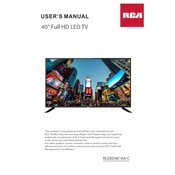 RCA RLDED4016A-C TV manual cover