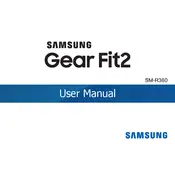 Samsung Gear Fit2 SM-R3600DAAXAR Watch manual cover