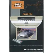 Pyle PLRD104 Monitor manual cover