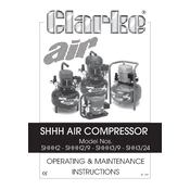 Clarke 2320750 SHHH 2 Air Compressor manual cover