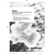 Samsung DV22N6800HW Dryer manual cover