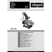 Scheppach BTS 700 4903304901 Sander manual cover