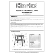 Clarke 6501610 CAMTS Adjustable Machine Tool Stand manual cover