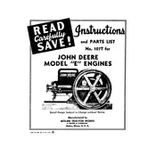 John Deere Model E 107T Engine manual cover