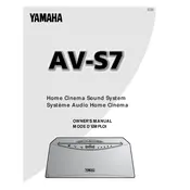 Yamaha AV-S7 Sound System manual cover