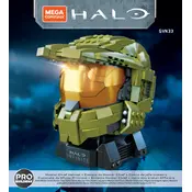 Mega Construx Mattel Halo Master Chief Helmet GVN33 Construction Set manual cover