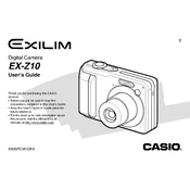 Casio EXZ10 Camera manual cover