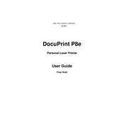 Xerox DocuPrint P8e Printer manual cover