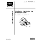 Toro TimeCutter SW 5425 74793 Mower manual cover