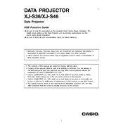 Casio XJ-S36 Projector manual cover