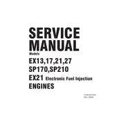 Subaru EX13 Engine manual cover