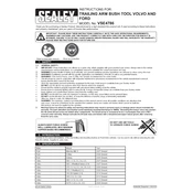 Sealey VSE4786 Bush Tool manual cover