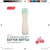 Dash DBB800 Supersqueeze Batter Bottle manual cover