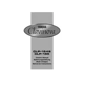 Yamaha Clavinova CLP-154S Piano manual cover