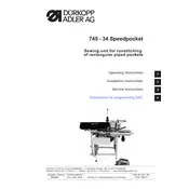 Dürkopp Adler 745-34 Speedpocket Sewing Machine