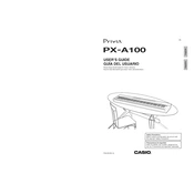 Casio Privia PX-A100 Keyboard manual cover