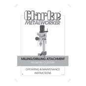 Clarke 7610741 CL251MH Milling Drilling Attachment manual cover