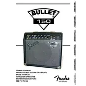 Fender Bullet 150 2367701933 110V 60Hz TW Amplifier manual cover