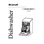 Brandt DFS1009 Dishwasher manual cover