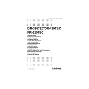 Casio DR-320TEC Calculator manual cover